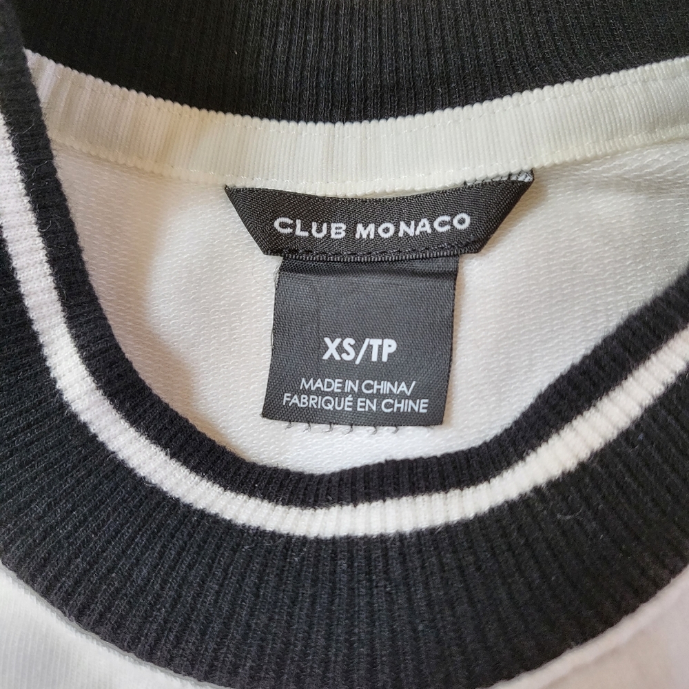 Club Monaco White Crewneck Top - Size XS - Picture 3 of 5